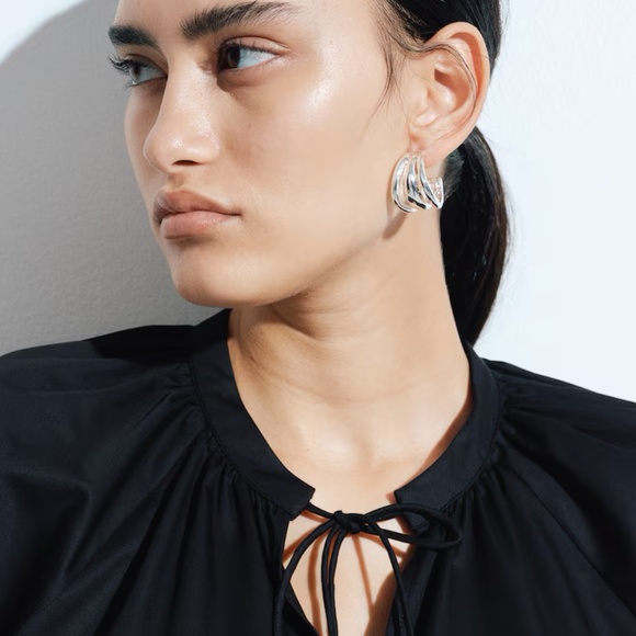 H&M A-LINE COTTON DRESS - Picture 4 of 8